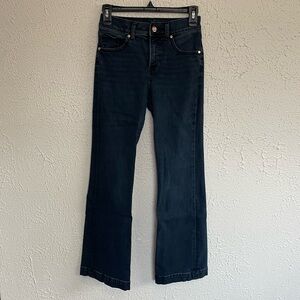 Express Mid Rise Boot Cut Jeans 0S